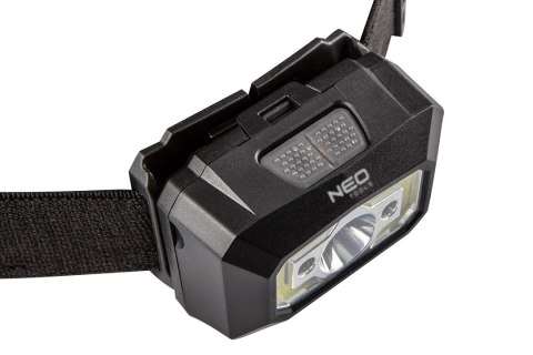 Latarka czołowa akumulatorowa USB 250 lm COB LED + czujnik ruchu