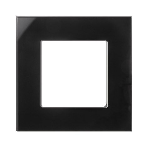 Szklana ramka Maclean, pojedyncza, czarna, 86x86mm, MCE730B Szklana ramka Maclean, pojedyncza, czarna, 86x86mm, MCE730B