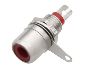 1779# Gniazdo rca montażowe do obudowy czerwone