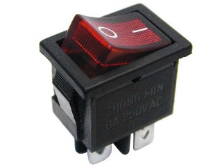 2925# Przełącznik mk1012c podświetlany czerwony 230v