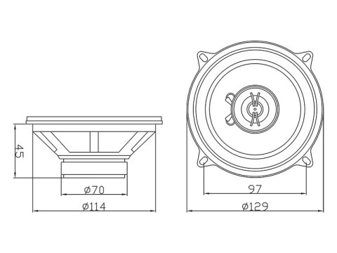 30-803# Głośnik blow r-130 blister komplet samochodowy dwupak