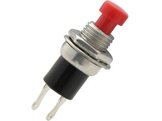 3950# Przełącznik push pbs on plastik okrągły czerwony