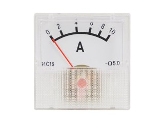 51-510# Miernik analogowy amperomierz kwadrat mini 10a + bocznik