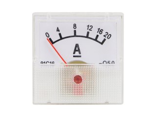 51-520# Miernik analogowy amperomierz kwadrat mini 20a + bocznik