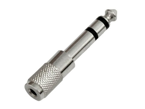 8488# Przejście jack: wtyk 6,3-gniazdo 3,5 metal stereo 8488# Przejście jack: wtyk 6,3-gniazdo 3,5 metal stereo
