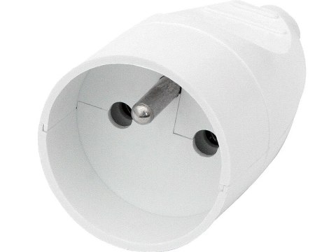 9756# Gniazdo gn-171 pojedyncze z uziemieniem białe