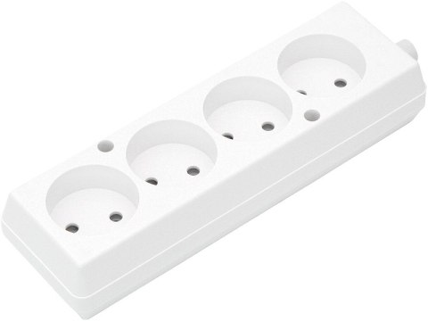 9757# Gniazdo gn-460/gn-420 4-gniazda bez uziemienia białe 9757# Gniazdo gn-460/gn-420 4-gniazda bez uziemienia białe
