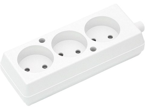 9760# Gniazdo gn-360/gn-320 3-gniazdo bez uziemienia białe