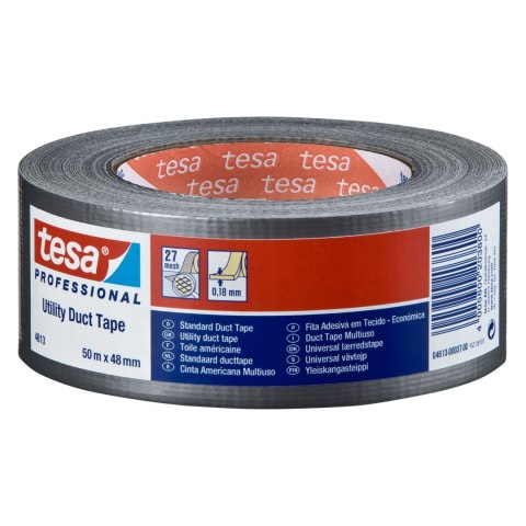 Taśma naprawcza duct tape 50m:50mm, srebrna(h0461347) Taśma naprawcza duct tape 50m:50mm, srebrna(h0461347)
