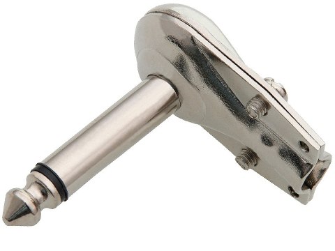 1189# Wtyk jack 6,3 mono metal kątowy