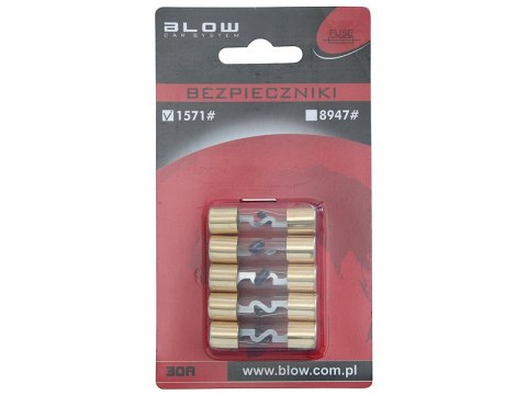 1571# Samochodowy bezpiecznik szklany 30a blister 5szt 1571# Samochodowy bezpiecznik szklany 30a blister 5szt