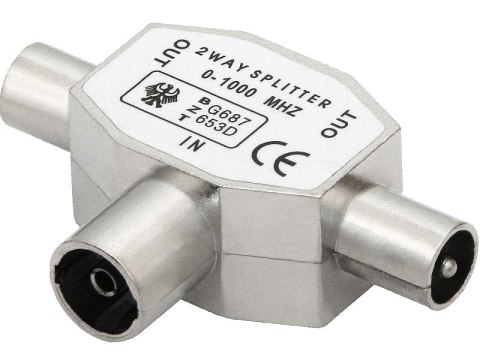 1978# Rozgałęźnik bzt gniazdo-2wtyk ind.metalowy