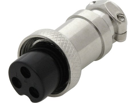 20-098# Wtyk cb mikrofonowy 3pin na kabel