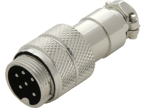 20-133# Gniazdo cb mikrofonowe 6pin na kabel 20-133# Gniazdo cb mikrofonowe 6pin na kabel