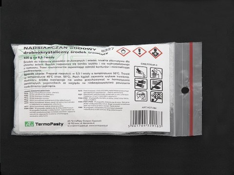 2427# Środek drobnokrystaliczny b327/100g wytrawiacz 2427# Środek drobnokrystaliczny b327/100g wytrawiacz