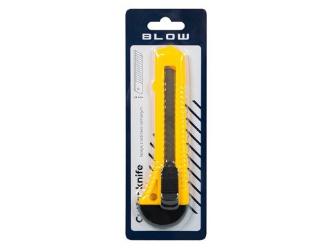 3136# Nożyk łamany 18mm introligatorski plastikowy żółty 3136# Nożyk łamany 18mm introligatorski plastikowy żółty