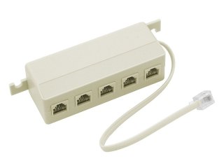 3308# Rozgałęźnik telefoniczny wtyk -5gniazdo mod 6p4c