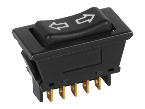 5779# Przełącznik asw-21d czarny podświetlany dpdt 5pin