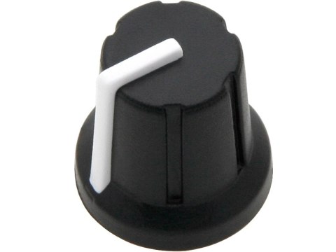 8690# Gałka potencjometru n-1 oś 6mm biała 16mm 8690# Gałka potencjometru n-1 oś 6mm biała 16mm