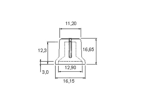 8695# Gałka potencjometru czarna n-2 wsk.ziel. 17.5mm 8695# Gałka potencjometru czarna n-2 wsk.ziel. 17.5mm