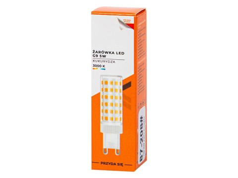 87-208# Żarówka led g9 5w 230v b.ciepła