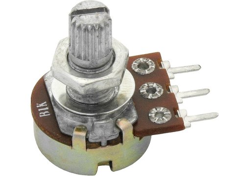 8770# Potencjometr obrotowy 100k ohm b lini l=15mm 8770# Potencjometr obrotowy 100k ohm b lini l=15mm