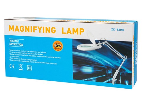 2107# Lampa powiększająca z lupą 15w zd129a led