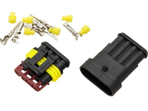 40-804# Hermetyczna kostka połączeniowa oh-4 (gniazdo i wtyk) komplet 40-804# Hermetyczna kostka połączeniowa oh-4 (gniazdo i wtyk) komplet