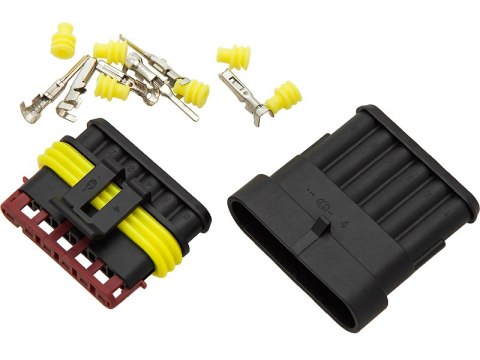 40-806# Hermetyczna kostka połączeniowa oh-6 (gniazdo i wtyk) komplet 40-806# Hermetyczna kostka połączeniowa oh-6 (gniazdo i wtyk) komplet