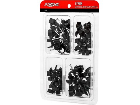 41-413# Uchwyt kabla zestaw czarny 6,7,8,9mm cc80b