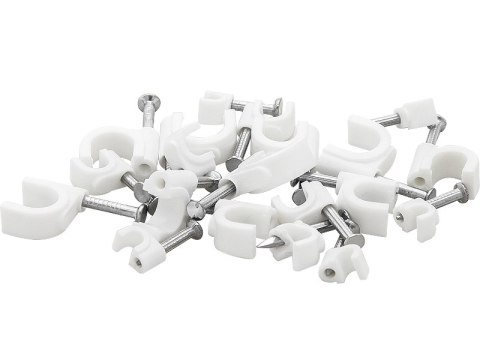 42-011# Uchwyt kabla 8mm biały okrągły 42-011# Uchwyt kabla 8mm biały okrągły