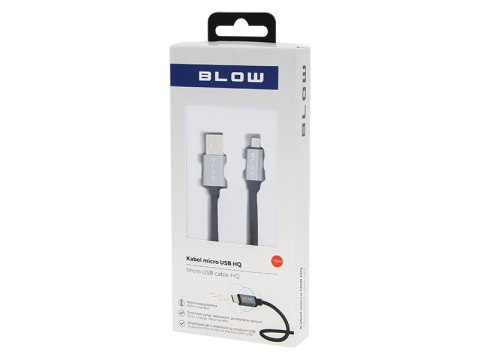 66-081# Przyłącze usb a - micro b 1,5m plecionka-metal blister