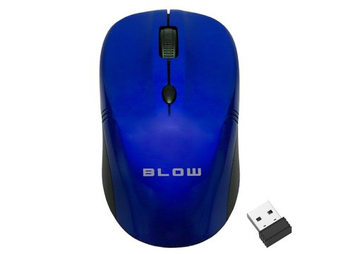 84-004# Mysz optyczna bezprzewodowa blow mb-10 niebieska