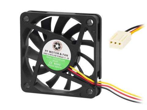 85-620# Wentylator 60x10mm 12v kulkowy 3-przewodwy 85-620# Wentylator 60x10mm 12v kulkowy 3-przewodwy