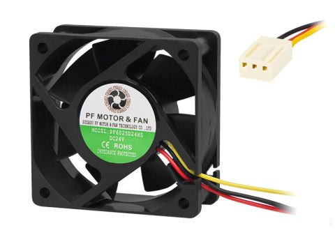 85-625# Wentylator 60x25mm 24v ślizgowy 3-przewodowy