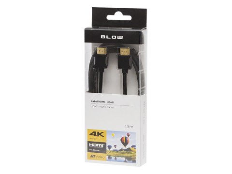 92-650# Przyłącze hdmi-hdmi black 2.0 4k 1,5m
