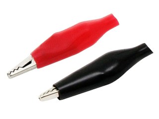 96-703# Krokodylek średni w izolacji 51mm czany/czerwony