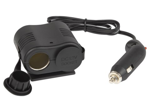 96-865# Rozgałęźnik zapalniczki samochodowej 1xwtyk /2xgniazdo +kabel cs-24"