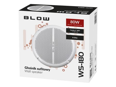 30-713# Głośnik sufitowy ws-180 165mm 80w/8ohm biały