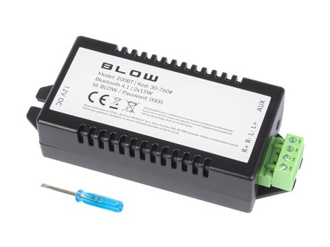 30-760# Wzmacniacz audio bluetooth 2x15w