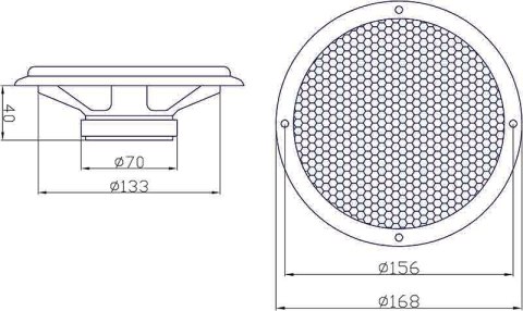 30-807# Głośnik blow wh-1606 6,5" kpl. bus