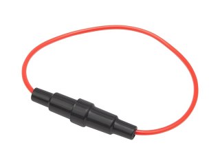 3056# Gniazdo bezpiecznik z kablem 20mm czarneczarne