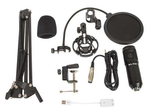 33-052# Mikrofon studyjny z uchwytem blow