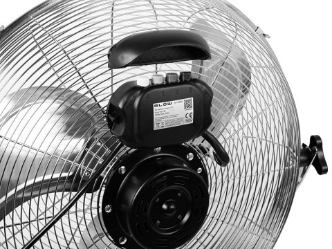 44-065# Wentylator podłogowy 18"/45cm 200w cyrkulator srebrny
