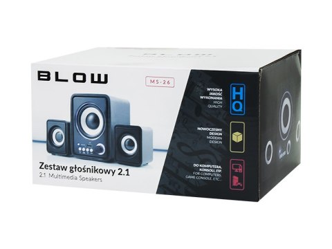 66-377# Głośniki komputerowe 2.1 ms-26subwoofer led