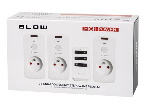 72-052# Gniazdo sieciowe x3 sterowane pilotem16a 72-052# Gniazdo sieciowe x3 sterowane pilotem16a