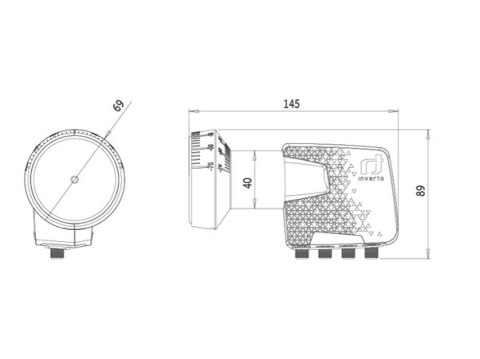 77-184# Konwerter sat inverto quad home pro