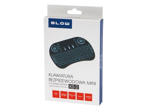 84-253# Klawiatura bezprzewodowa 2,4ghz miniks-2 +touchpad