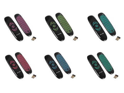 84-254# Klawiatura bezprzewodowa 2,4ghz ks-3 z pilotem"