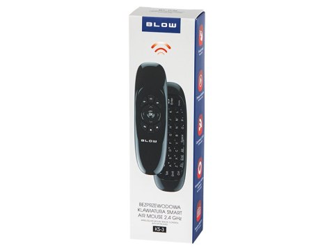 84-254# Klawiatura bezprzewodowa 2,4ghz ks-3 z pilotem"
